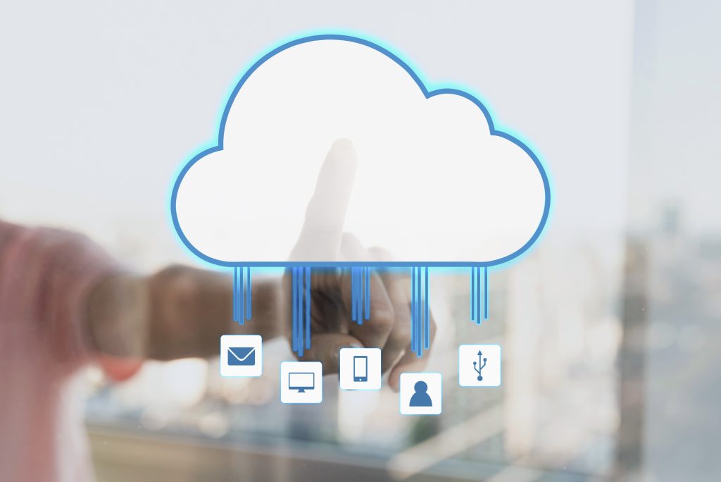 Cloud dashboard showing infrastructure usage